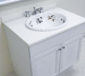 メリットキッチン洗面化粧台　写真